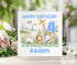 Personalised Safari First Birthday Card for Son Brother or Nephew - 6x6 White Square Greeting Card