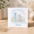 Personalised 1st Birthday Card - Blue Dragon Design - Custom Boys Greeting