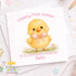 First Easter Card – Personalised Daughter Cute Chick 6x6 White Baby Keepsake