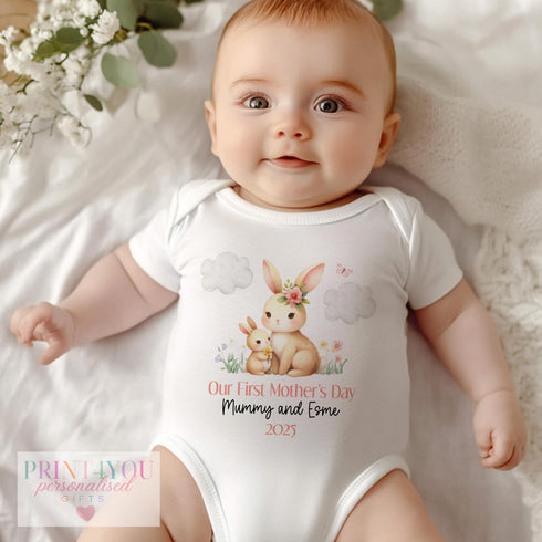 Mother's Day Sleepsuit, Our First Mother's Day, 1st Mother's Day as My Mummy, Mothers Day Gift from Baby, Gift for Mum