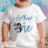 Personalised Penguin 1st Birthday Outfit | Baby Boy Vest, Sleepsuit, T-Shirt, Bib or Pyjama Set | Blue Penguin Birthday Gift