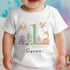 Personalised Green Dinosaur First Birthday Outfit T-shirt Sleepsuit Vest Set