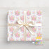 Personalised Birthday Wrapping Paper | Floral Pink Name Age Wrap