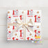 Personalised Baby Christmas Wrap – Custom Name Elephant First Christmas Gift Paper