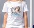 Personalised Princess Birthday T-Shirt ANY AGE - Cotton White Top, Any Age, Princess and Horse Cute Party Top