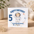 Personalised Astronaut Birthday Card - Personalised Space Birthday Card for Boys Aged 1 - 9