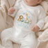 First Fathers Day Vest - Personalised Baby Boy Safari Animal Outfit | Soft Cotton