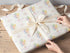 Girls Birthday Gift Wrap - Personalised Pastel Balloon & Fluffy Cloud Paper