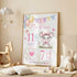 Personalised Baby Poster - Custom Baby Print | Mouse Nursery Decor | Birth Stats Print A3 A2 A1