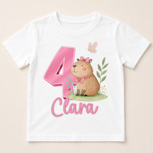Children's clothing with the birthday t-shirt design