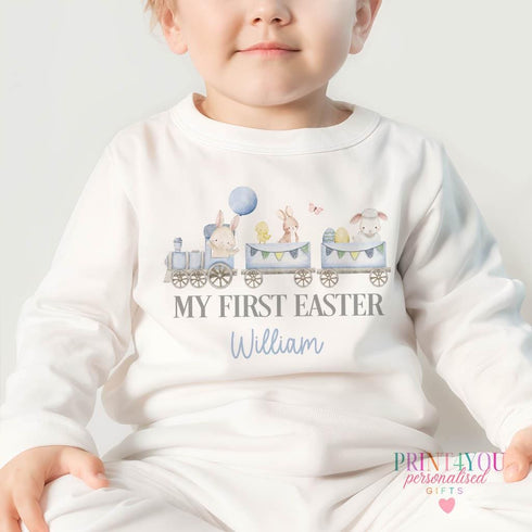 Easter Babygrow, Babies 1st Easter, My First Easter, First Easter sleepsuit, New baby gift, Easter baby outfit, Hoppy Bunny Rabbit