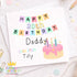 Personalised Birthday Card – Custom Age & Relation With Pastel Bunting, Cake Design