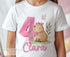 Personalised Birthday T – Shirt – Pink Capybara Tee With Custom Name & Age - 6-12 months