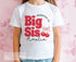 Big Sister Shirt – Personalised Pregnancy Reveal Tee With Custom Name & Cherry Print - 0-3month T-shirt
