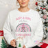 Pink Gnome Christmas Jumper – Ladies Pastel Christmas Sweater With Sparkle Accents