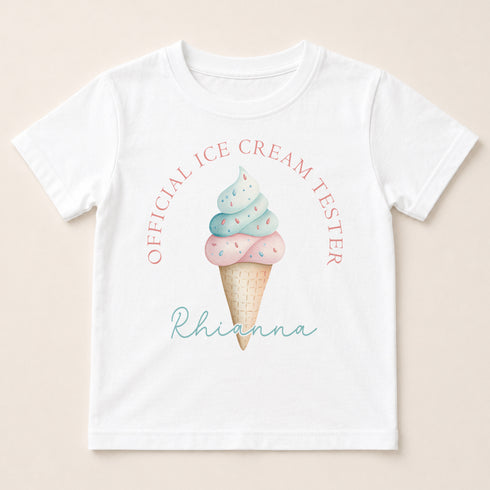 Children's clothing with the ice cream shirt design