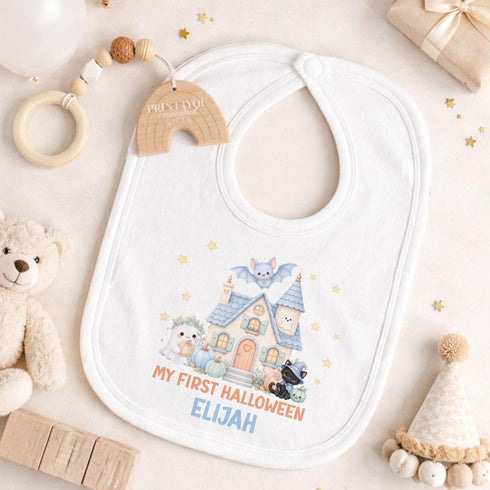 Personalised Baby First Halloween Outfit, Vest, Sleepsuit, Bib Set