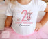 Personalised Ballerina Bunny Rabbit Birthday T-Shirt ANY AGE - Cotton White Top, Any Age, Ballet bunny with a large printed number