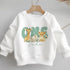 Personalised First Birthday Jumper, Birthday Sweatshirt for Children, I am One, Jungle Safari Jumper, Sage green Text
