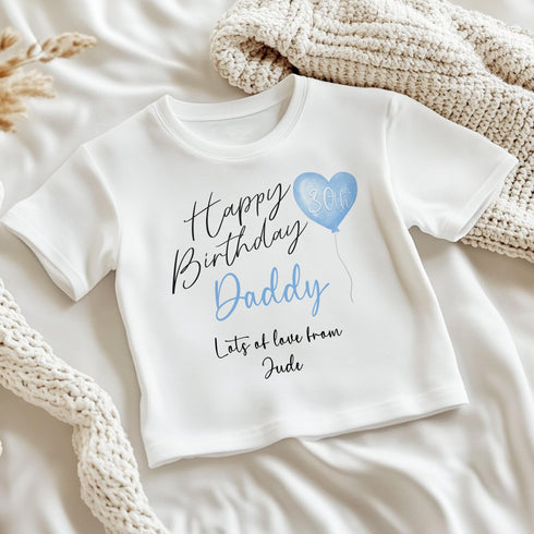 Happy Birthday Daddy, 21st 30th 40th Birthday as My Daddy, Sleepsuit Baby grow Bodysuit Vest, Dad Birthday, Daddy Birthday