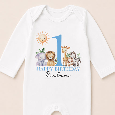Children's clothing with the 1st birthday outfit design