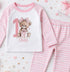 Personalised Girls Birthday Pyjamas – Pink Teddy Bear First Birthday Outfit - 6-12 months