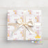 Personalised First Birthday Wrap - Pink Duck Wrapping with Custom Name & Yellow Duck Design