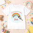 Personalised Nursery Leaver T Shirt 2026 Rainbow Paint Brush Kids Preschool Leavers Shirt Custom Name Graduation Tee