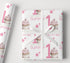 Personalised Birthday Wrap – Pink Cupcake Paper With Name & Age | A3 Sheets & Rolls