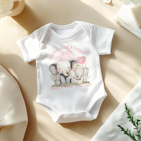 First Father’s Day baby vest, Father’s Day babygrow, First Father’s Day gift, 1st Father’s Day Sleepsuit
