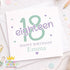 Personalised 18th Birthday Card – Custom Age Keepsake For Daughter, Niece & Friends - Front only