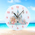 Personalised Acrylic Mermaid Clock for Girls Bedroom Ideal New Baby Gift 24.5cm Wide