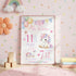 Personalised Unicorn Poster – Custom Baby Birth Stats Print | Nursery Wall Art A3 A2 A1