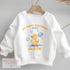 Personalised Birthday Sweatshirt for Kids Rubber Duck Bubbles Design Im One