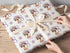 Personalised Birthday Wrapping Paper – Custom Age & Name Lilac Floral Dachshund Design