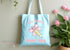 Personalised Teacher Tote Bag with Pencil Bow - Custom Name Gift for End of Term