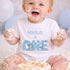 Personalised Dino Birthday Outfit - Baby Boy 1st Birthday Cake Smash T-Shirt