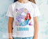 Personalised Mermaid Birthday T-Shirt for Girls – Any Name & Age – DTG Printed 100% Cotton – Under the Sea Party Outfit