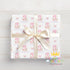 Personalised Birthday Wrapping Paper - Pink Floral Butterfly Gift Wrap For Girls