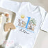 Personalised Baby Birthday Outfit | Jungle Animal Baby Wear - Custom Safari T-Shirt & Sleepsuit