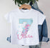 Personalized Mermaid Birthday T-Shirt for Any Age - Custom Cotton White Top