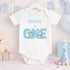 Personalised Dino Birthday Outfit - Baby Boy 1st Birthday Cake Smash T-Shirt
