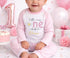 Personalised First Birthday Outfit – Soft Cotton Baby Pyjamas | Daisy Party Wear