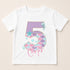 A white t-shirt with a graphic design featuring the number 5 and the name " Carter" written below it.