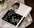 Personalised Girl Notebook β Custom Name Diary with 9 Stylish Characters | Teen Gift, PU Leather Journal, Black & Gold Heart Design