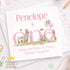 Personalised 1st Birthday Card – Pink Bunny & Pastel Balloon Design Keepsake - Front Only