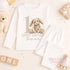 Personalised 1st Birthday Outfit – Neutral Bunny Baby Vest Tee or Pyjamas Set