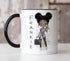 Personalised Girls Mug – Fashion Girl Handbag Design – Custom Coffee Cup Gift
