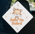 Product image showing baby on board sign