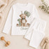 Personalised Teddy Bear Pyjamas – Green 1st Birthday PJs with Custom Name for Baby Boys - 6-12 months
